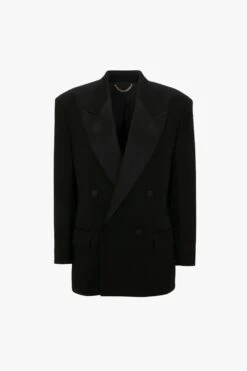 Victoria Beckham Satin Lapel Tuxedo Jacket In Black 11 Victoria Beckham Satin Lapel Tuxedo Jacket In Black -Victoria Beckham UntitledSession4307