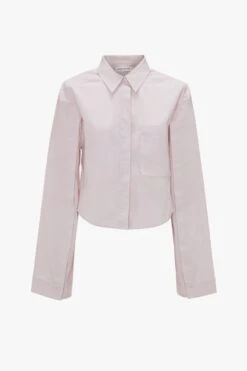 Victoria Beckham Button Detail Cropped Shirt In Rose Quartz -Victoria Beckham UntitledSession4343 4387ac97 df46 4bba a546 f20c264176f1