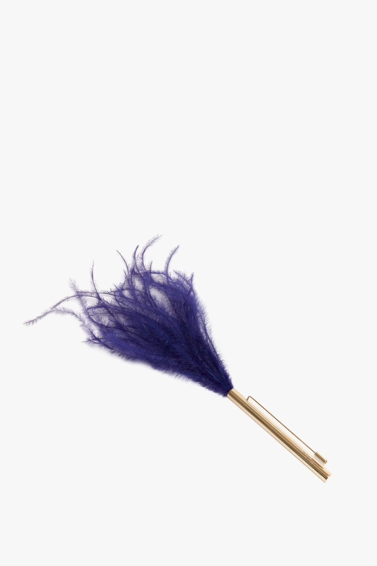 Victoria Beckham Feather Brooch In Purple 1 Victoria Beckham Feather Brooch In Purple