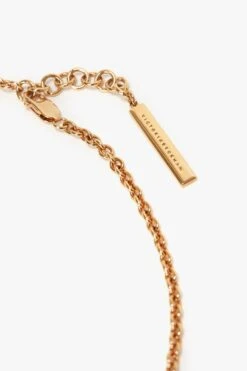 Victoria Beckham Exclusive Perfume Bottle Necklace In Brushed Gold -Victoria Beckham UntitledSession4546