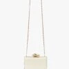 Victoria Beckham Frame Flower Minaudiere In Chamomile
