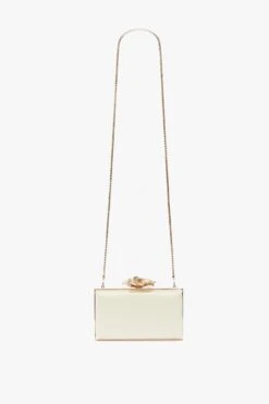 Victoria Beckham Frame Flower Minaudiere In Chamomile