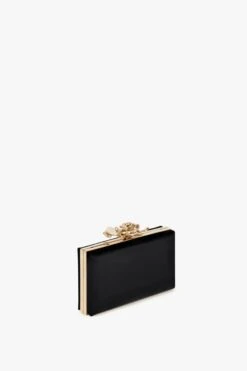 Victoria Beckham Frame Flower Minaudiere In Black -Victoria Beckham UntitledSession4620 b