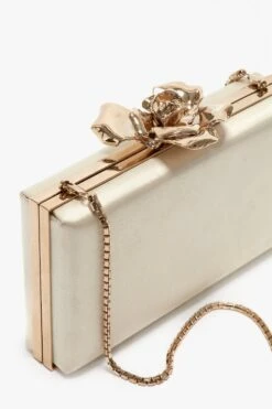Victoria Beckham Frame Flower Minaudiere In Chamomile -Victoria Beckham UntitledSession4625