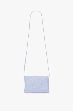 Victoria Beckham Mini Chain Pouch With Long Strap In Frost Ostrich-Effect Leather 13 Victoria Beckham Mini Chain Pouch With Long Strap In Frost Ostrich-Effect Leather -Victoria Beckham UntitledSession4638