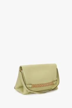 Victoria Beckham Chain Pouch With Strap In Avocado Leather -Victoria Beckham UntitledSession4734