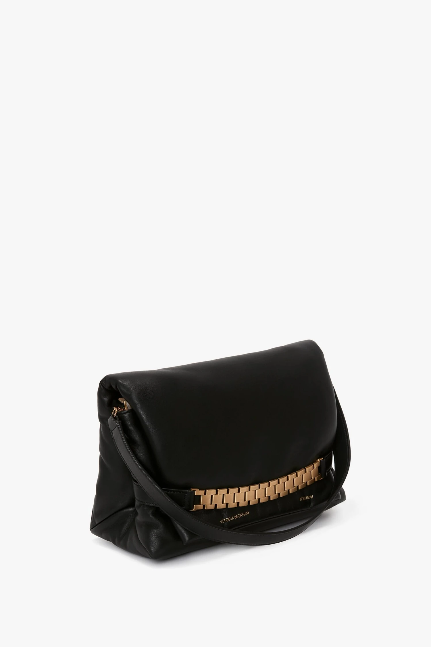 Victoria Beckham Puffy Chain Pouch With Strap In Black Leather 3 Victoria Beckham Puffy Chain Pouch With Strap In Black Leather - Image 3