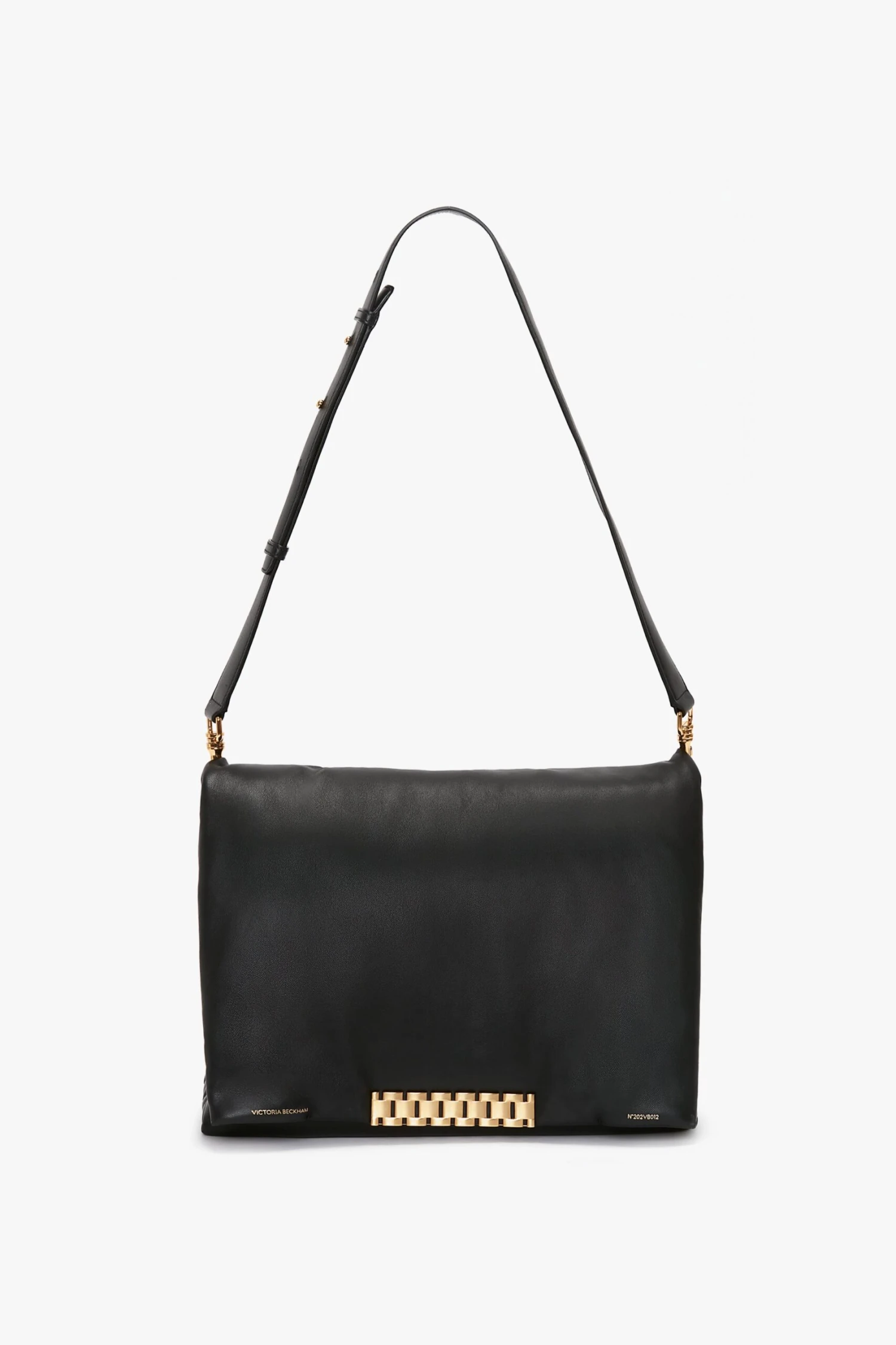 Victoria Beckham Puffy Jumbo Chain Pouch In Black Leather 1 Victoria Beckham Puffy Jumbo Chain Pouch In Black Leather