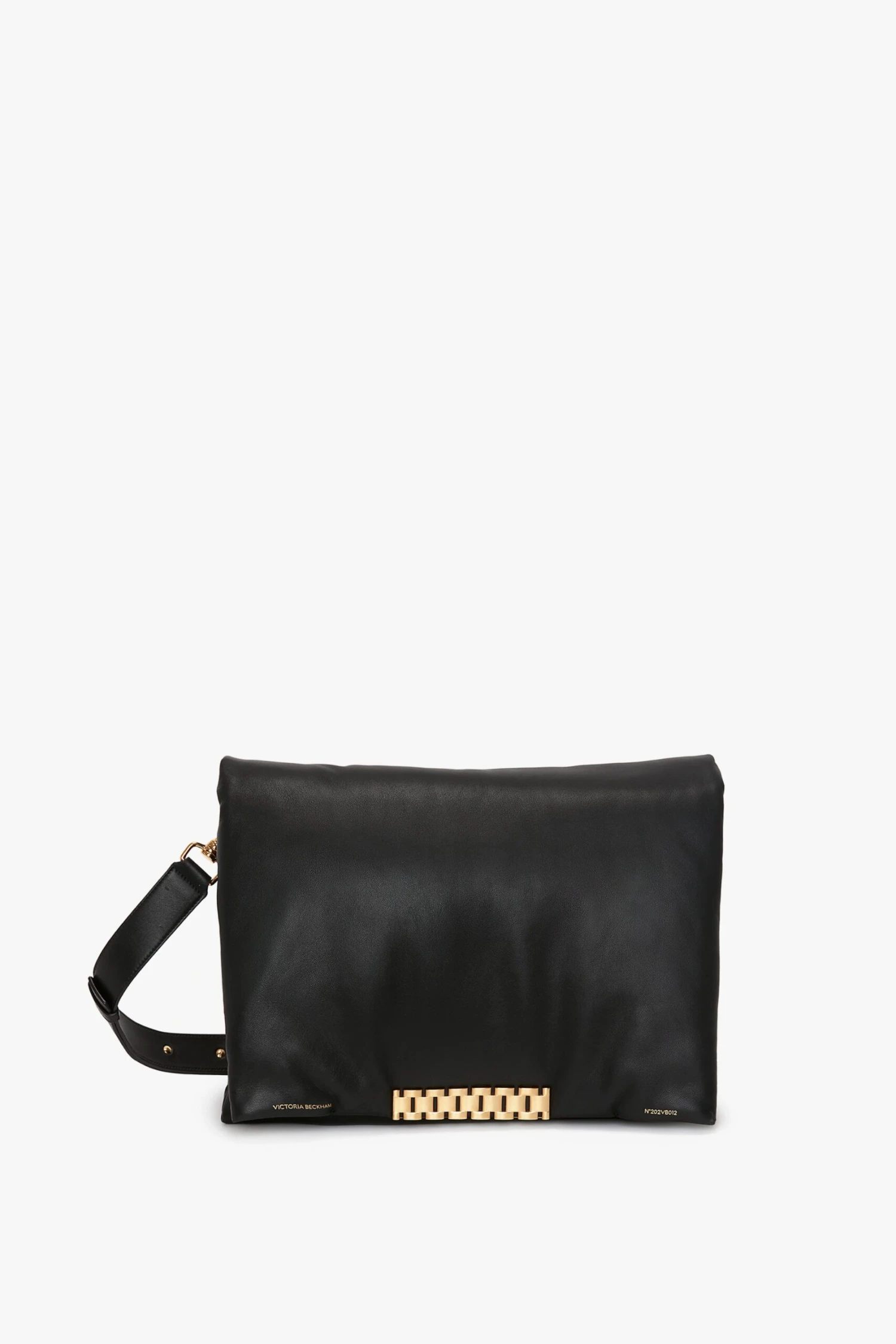 Victoria Beckham Puffy Jumbo Chain Pouch In Black Leather 2 Victoria Beckham Puffy Jumbo Chain Pouch In Black Leather - Image 2
