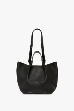 Victoria Beckham The Medium Tote In Black Leather