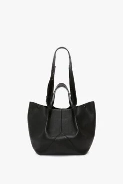 Victoria Beckham The Medium Tote In Black Leather -Victoria Beckham UntitledSession4830