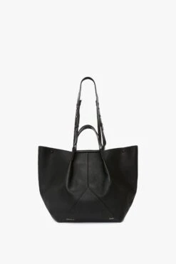 Victoria Beckham The Jumbo Tote In Black Leather