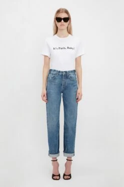 Victoria Beckham IT'S PARIS, BABY! T-shirt In White 12 Victoria Beckham IT'S PARIS, BABY! T-shirt In White -Victoria Beckham UntitledSession6773