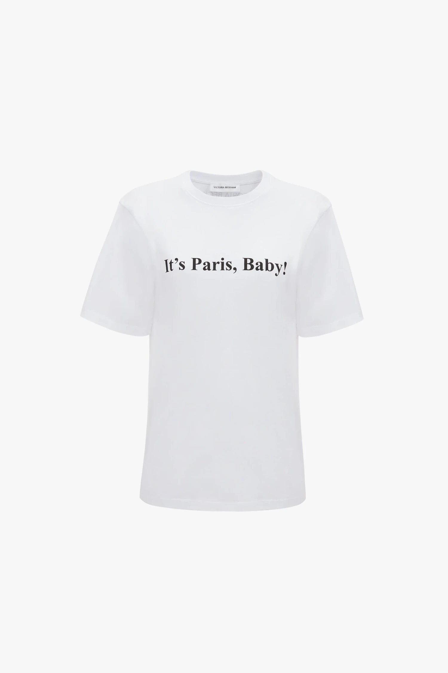 Victoria Beckham IT'S PARIS, BABY! T-shirt In White 7 Victoria Beckham IT'S PARIS, BABY! T-shirt In White - Image 7