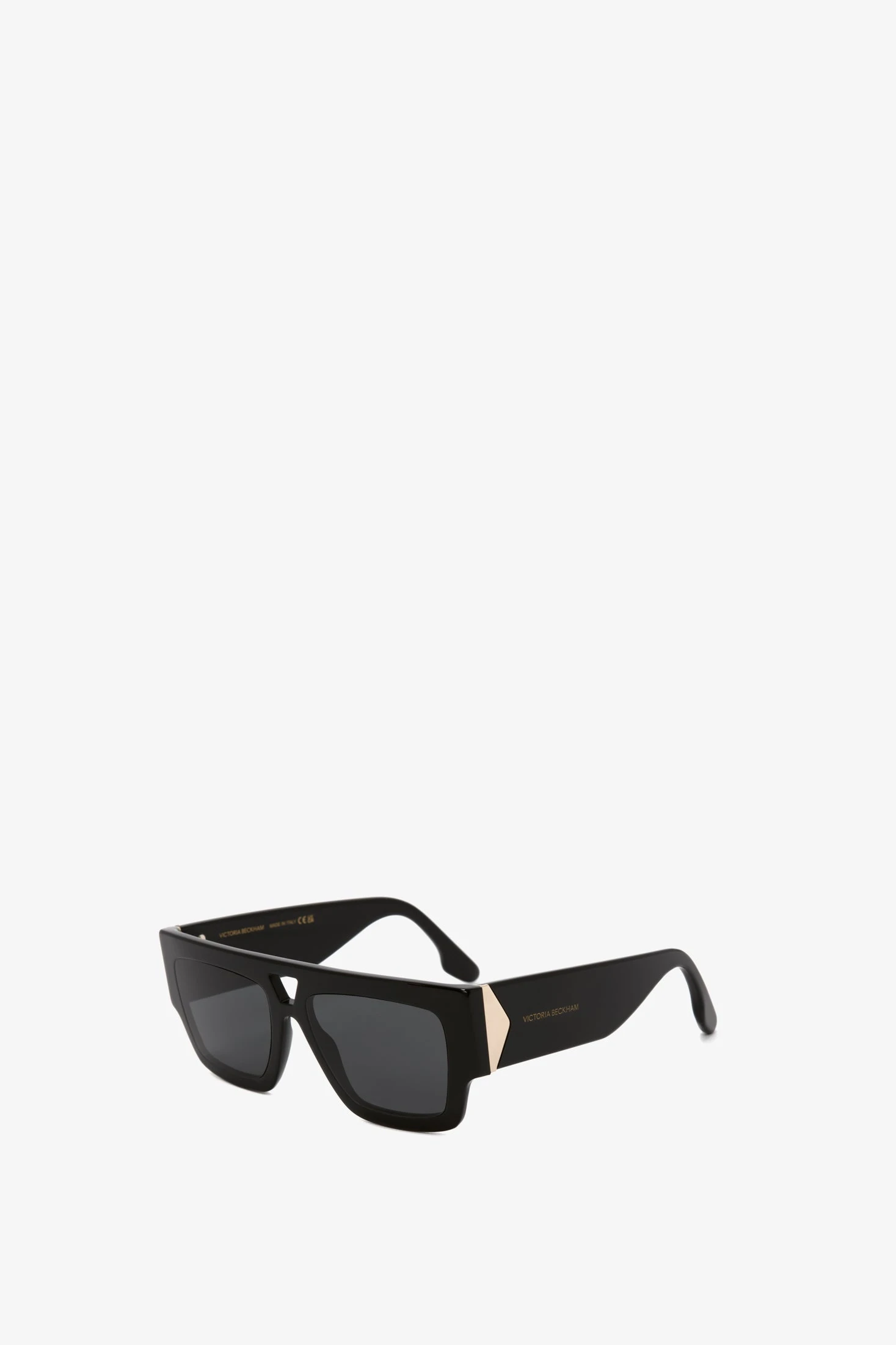 Victoria Beckham V Plaque Frame Sunglasses In Black 3 Victoria Beckham V Plaque Frame Sunglasses In Black - Image 3