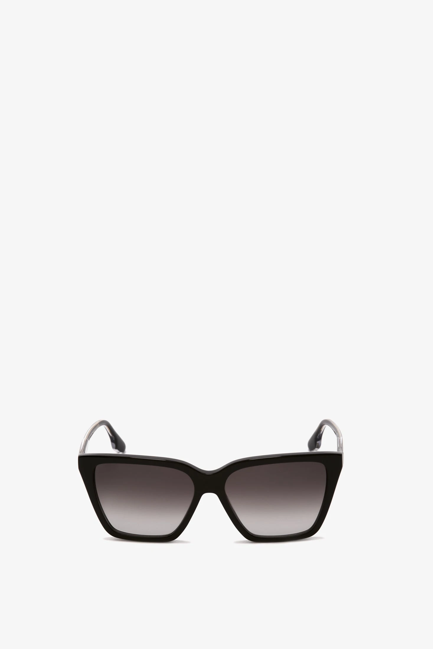 Victoria Beckham Soft Square Frame Sunglasses In Black-Gold 1 Victoria Beckham Soft Square Frame Sunglasses In Black-Gold