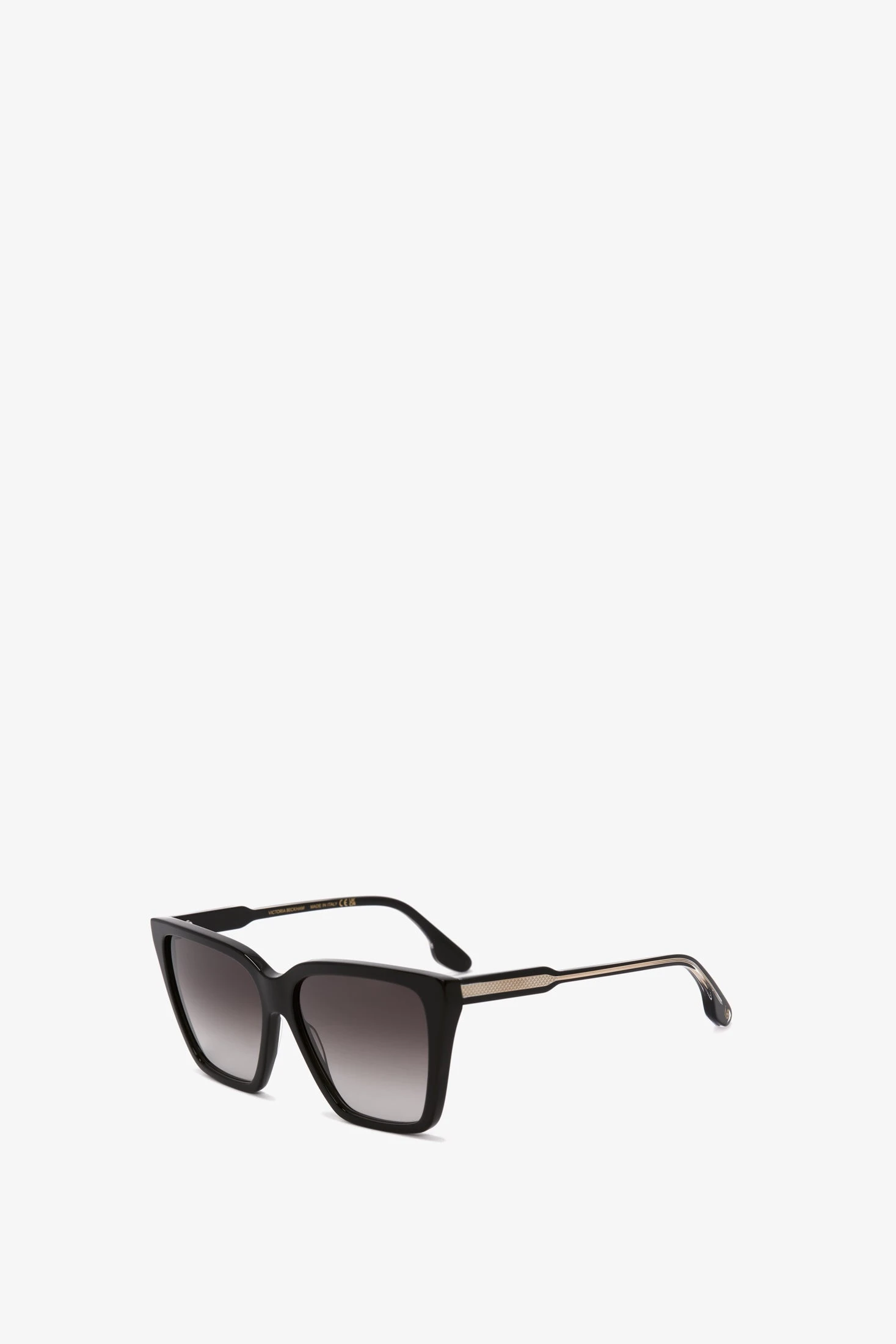 Victoria Beckham Soft Square Frame Sunglasses In Black-Gold 2 Victoria Beckham Soft Square Frame Sunglasses In Black-Gold - Image 2