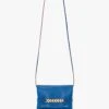 Mini Chain Pouch With Long Strap In Sapphire Blue