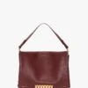 Victoria Beckham Jumbo Chain Pouch In Bordeaux