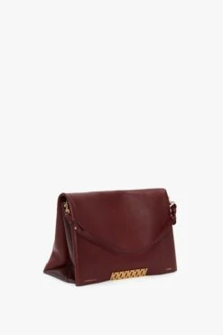 Victoria Beckham Jumbo Chain Pouch In Bordeaux -Victoria Beckham UntitledSession7184