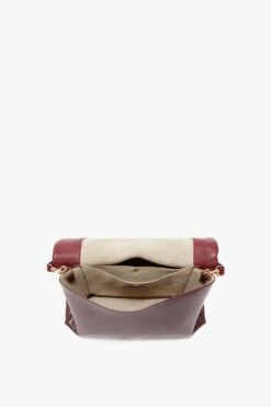 Victoria Beckham Jumbo Chain Pouch In Bordeaux -Victoria Beckham UntitledSession7186