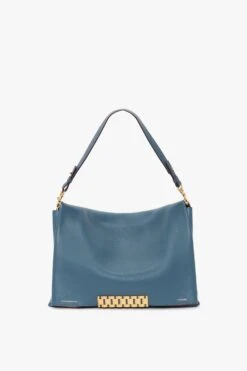 Victoria Beckham Jumbo Chain Pouch In Cornflower Blue