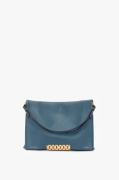 Victoria Beckham Jumbo Chain Pouch In Cornflower Blue -Victoria Beckham UntitledSession7192