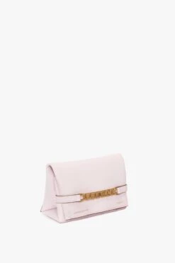 Victoria Beckham EXCLUSIVE Mini Chain Pouch With Long Strap In Bubblegum Pink Leather -Victoria Beckham UntitledSession7204