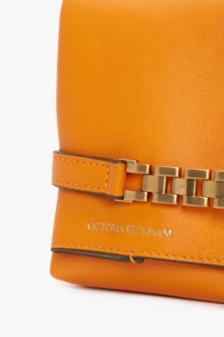 Mini Chain Pouch With Long Strap In Mandarin Leather 13 Mini Chain Pouch With Long Strap In Mandarin Leather -Victoria Beckham UntitledSession7230
