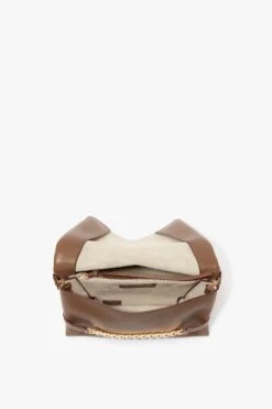 Chain Pouch With Strap In Khaki Leather -Victoria Beckham UntitledSession7746