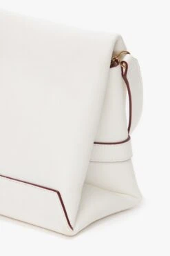 Victoria Beckham Mini Chain Pouch In White Leather -Victoria Beckham UntitledSession8450