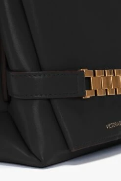 Victoria Beckham Chain Pouch With Strap In Black Leather -Victoria Beckham UntitledSession8547copy