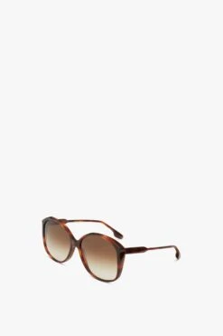 Victoria Beckham Faceted Round Sunglasses In Tortoiseshell -Victoria Beckham VB629S Tortoise 2 G sRGB isoR1