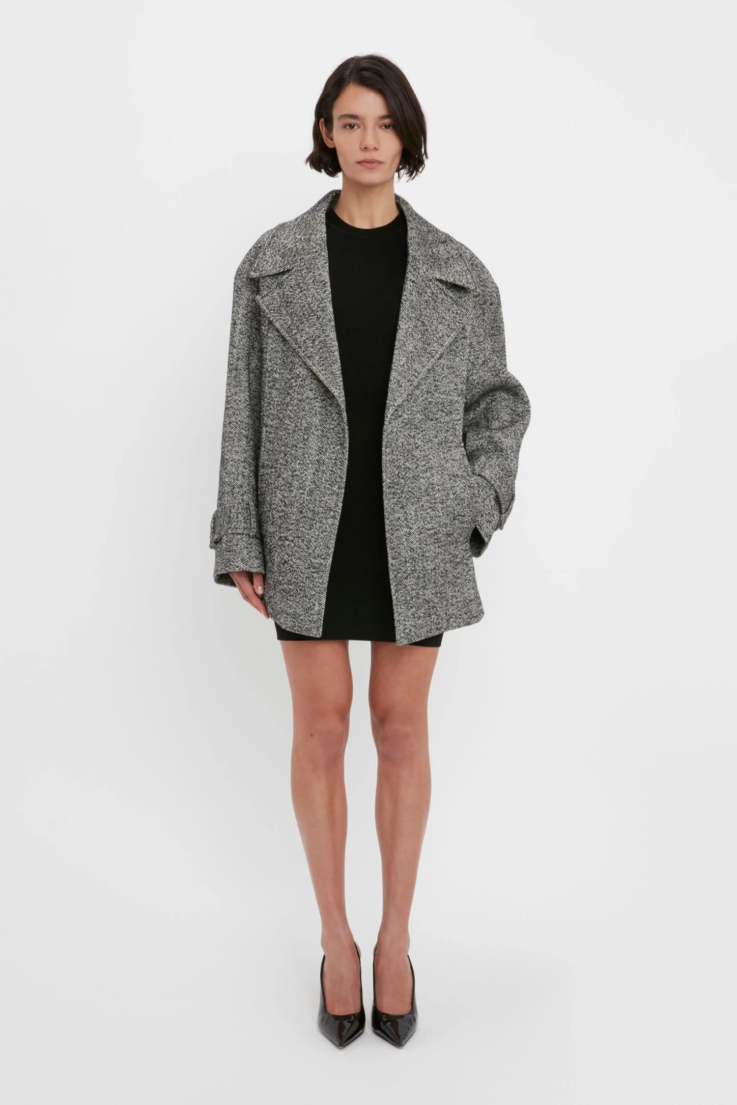 Victoria Beckham VB Body Mini Dress In Black - Image 3