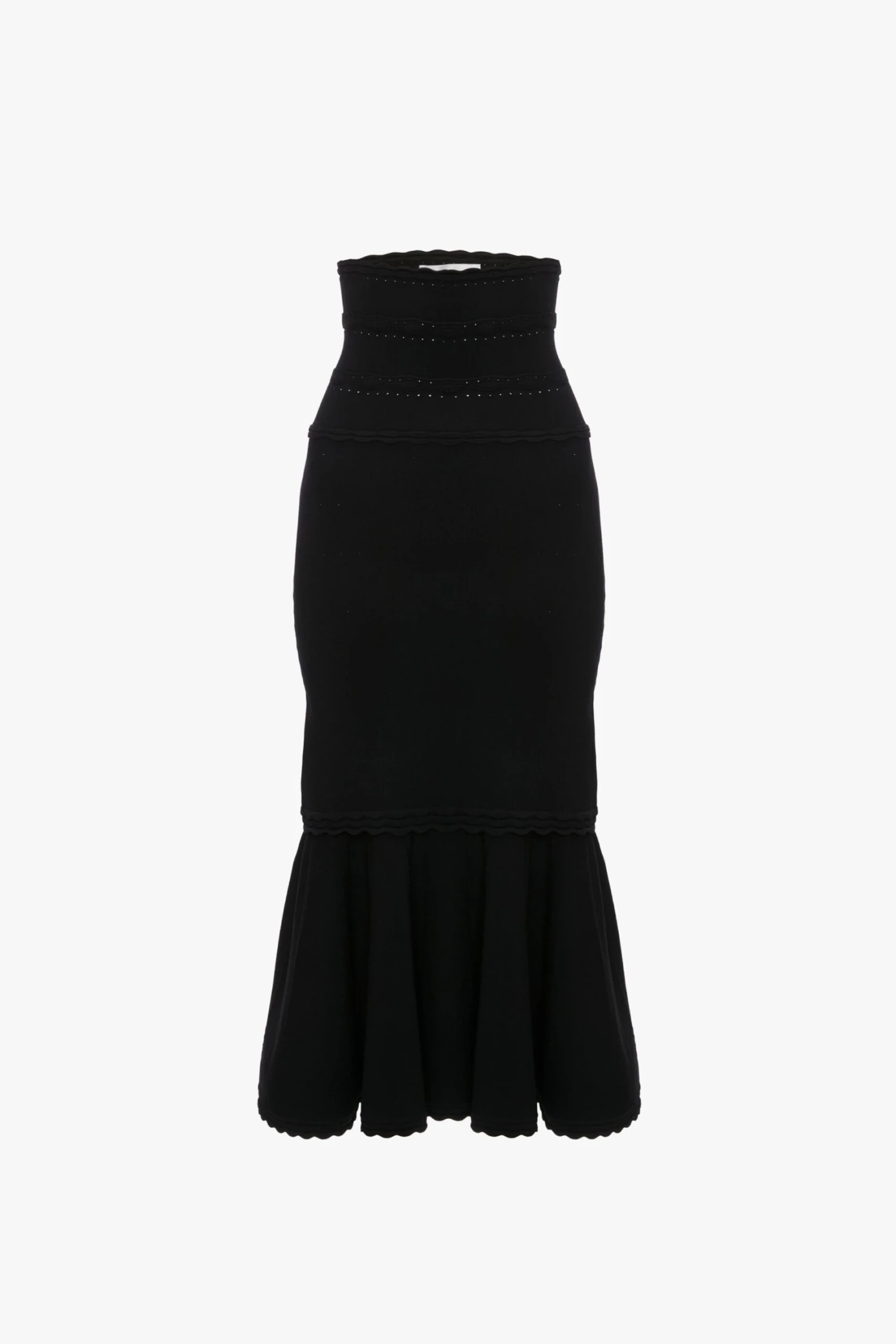 Victoria Beckham Flared Stretch Knit Skirt In Black 7 Victoria Beckham Flared Stretch Knit Skirt In Black - Image 7