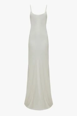 Victoria Beckham Floor-Length Cami Dress In Ivory -Victoria Beckham VictoriaBeckham Floor LengthCamiDressInIvory IVORY 1422WDR004235A FLAT JPG