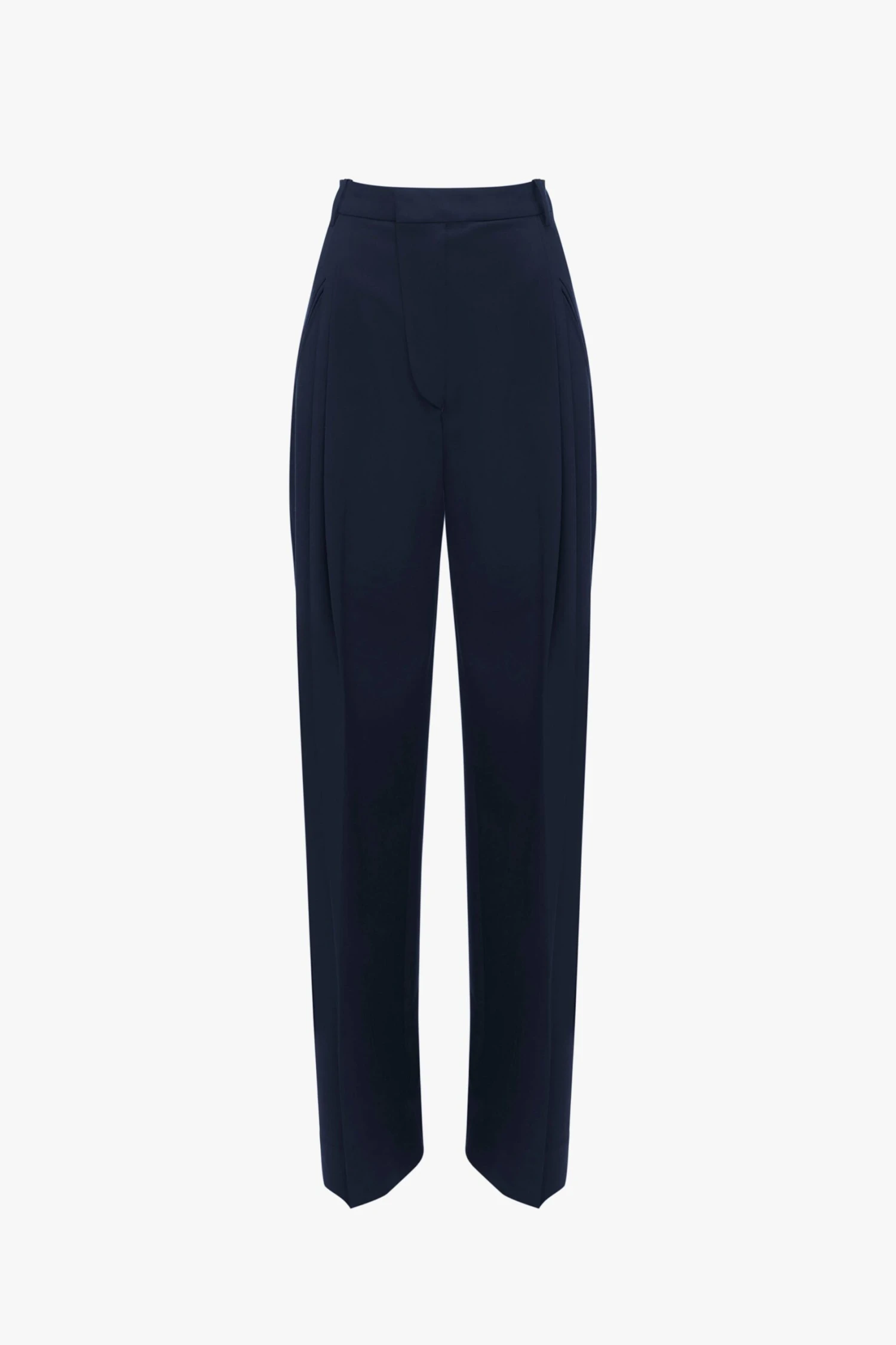 Victoria Beckham Wide Leg Trouser In Midnight 6 Victoria Beckham Wide Leg Trouser In Midnight - Image 6