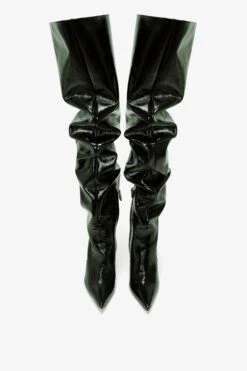 Victoria Beckham Thigh High Pointy Boot In Dark Green Grained Patent 7 Victoria Beckham Thigh High Pointy Boot In Dark Green Grained Patent -Victoria Beckham patentgreenboots 306eeea5 7c83 4b3e a32c cf4a397b7d4e