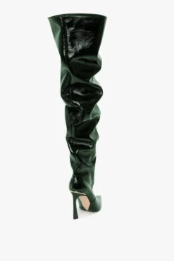 Victoria Beckham Thigh High Pointy Boot In Dark Green Grained Patent 6 Victoria Beckham Thigh High Pointy Boot In Dark Green Grained Patent -Victoria Beckham patentgreenbootssideback 4c8e26fe e471 40f0 b341 cfb6588a500d