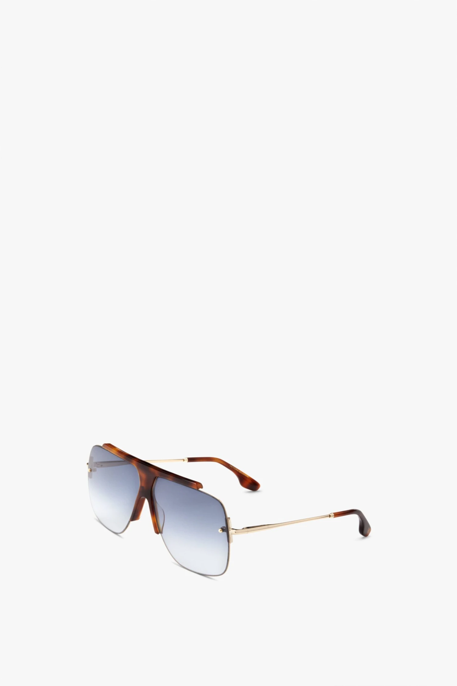 Victoria Beckham Combination Rimless Square Sunglasses In Tortoise 3 Victoria Beckham Combination Rimless Square Sunglasses In Tortoise - Image 3